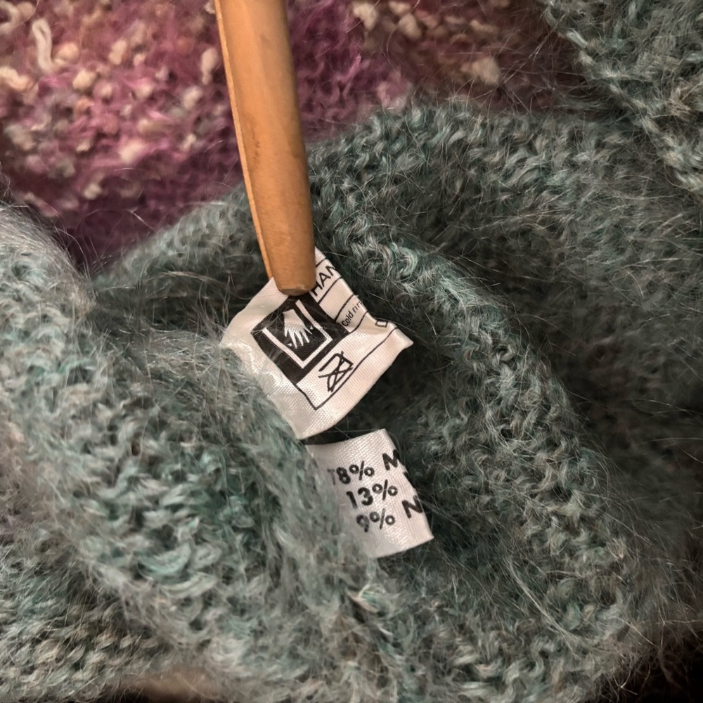 ✨SOLD✨Vintage 80s SUSIE LEE Pastoral Sheep Mohair and Wool Sweater / - Picture 14 of 14